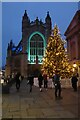 ST7564 : Christmas tree and Bath Abbey by Philip Halling