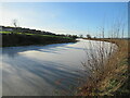 NS6975 : Forth and Clyde Canal frozen over by Alan O'Dowd