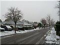 SZ1094 : Winter weather in Charminster, Bournemouth by Malc McDonald