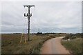 TA4114 : Electricity wires at Spurn by Hugh Venables