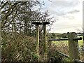 SJ8050 : Bird feeders next to path by Jonathan Hutchins