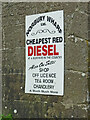 SJ7922 : Boatyard notice by the Shropshire Union canal by Roger  D Kidd