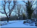 NZ1051 : Snowy scene in Consett Park by Robert Graham