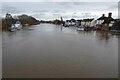 SO8540 : Flooded River Severn at Upton-upon-Severn by Philip Halling