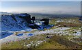 SO5977 : Derelict quarry buildings at Titterstone Clee Hill by Mat Fascione