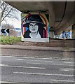 ST3188 : Lady Rhondda mural, Shaftesbury, Newport by Jaggery