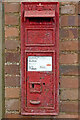 SJ7826 : Victorian post box in High Offley, Staffordshire by Roger  D Kidd