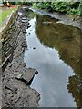 SE1618 : Huddersfield Broad Canal with very low water by yorkshirelad