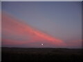 ST5252 : A red cloud and a bright moon by Neil Owen