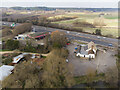 SU1405 : Fish Inn and filling station at Ringwood by Peter Facey