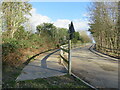 TQ1662 : Public footpath and access road, Chessington World of Adventures by Malc McDonald