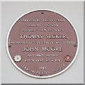 SO8933 : Plaque to Thomas Secker by Philip Halling