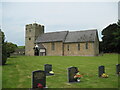 SO4579 : St  Michael's  Parish  Church  and  graveyard  Onibury by Martin Dawes