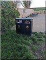 ST3081 : Two litter bins, St Brides Wentlooge by Jaggery