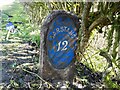 SD4632 : Old Milestone Marker 52-05 R (between bridges 24-23), Lancaster Canal by Cactus Chris