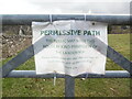 SP1405 : Permissive Path Notice in Coln St Aldwyns by David Hillas