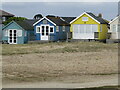 SZ1891 : Mudeford Spit - Beach Huts by Colin Smith