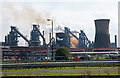 SE9110 : Appleby Frodingham Steel Works - blast furnaces by Chris Allen