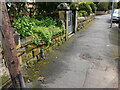 TA0387 : Wall and benchmark of #34 Valley Road by John S Turner