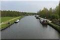 SE3828 : South East up the Aire and Calder Navigation from Fleet Bridge by Chris Heaton