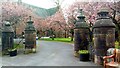 NT0805 : Gateposts, St. Andrew's Church, Church Gate, Moffat by Stephen Armstrong