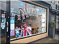 ST3562 : Coronation decorations at Muffins Tea Rooms  by S