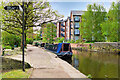 SJ9398 : Ashton Canal, Narrowboats Moored at Dukinfield Junction by David Dixon