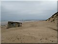 NJ9510 : Pillbox on the beach near Bridge of Don, Aberdeen by Malc McDonald