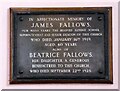 SJ9391 : A tribute to James and Beatrice Fallows by Gerald England