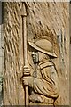 SP0130 : Carving of Parliamentary soldier by Philip Halling