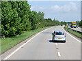 SJ3660 : Northbound A483 near Dodleston by David Dixon