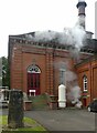 SJ8333 : Mill Meece Pumping Station  in steam by Alan Murray-Rust