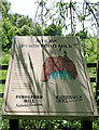 SJ8803 : Information board in Pendeford Mill Nature Reserve, Staffordshire by Roger  D Kidd