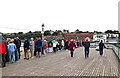 ST1971 : Penarth Pier - queueing for the Waverley by Chris Allen