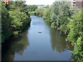 SE2933 : River Aire north of Central Viaduct by Stephen Craven