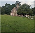 SO5028 : Church and trees, Llanwarne, Herefordshire by Jaggery