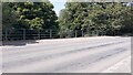 NY7709 : Northwest parapet of New Bridge over River Eden viewed across A685 by Roger Templeman