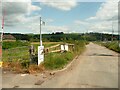 SE1727 : Footpath 21/2 on the driveway to the former North Bierley Sewage Works by Humphrey Bolton