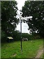 SP7155 : Canal Fingerpost, Gayton Junction by Mr Red