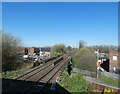 SJ9291 : Towards Manchester from Bredbury by Gerald England