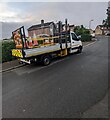 ST3090 : Traffic cones in transit, Laurel Crescent, Malpas, Newport by Jaggery