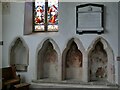 NZ1800 : St Agatha, Easby: sedilia by Stephen Craven