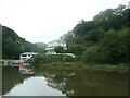 SX4268 : Riverside houses at Danescombe by Christine Johnstone