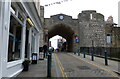 SH4762 : Stryd y Porth Mawr passing through the town walls by Mat Fascione