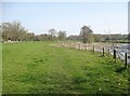 NY3643 : Public footpath beside the River Caldew by Adrian Taylor