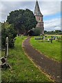 SO4230 : Church spire, Wormbridge, Herefordshire  by Jaggery