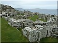 HY3826 : Broch of Gurness - Village view to Eynhallow by Rob Farrow