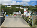 SH6017 : Level crossing at Barmouth by Malc McDonald