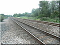 ST2425 : Railway line looking east near Bathpool by David Hillas