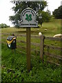 ST3630 : New National Trust sign at Burrow Mump by David Hillas